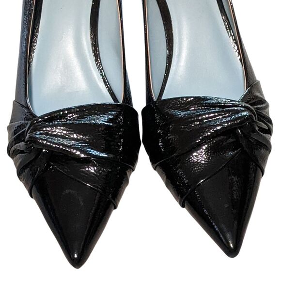 Frances Valentine NY Knot Kitten Heel Pointed Toe Pump 11B - Picture 7 of 12